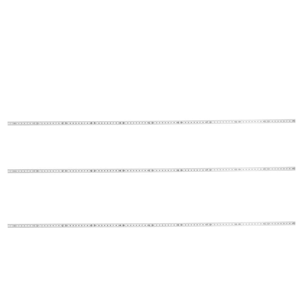 3PCS Plastic Folding Ruler White 10 Fold Foldable Measuring Stick Clear Scale Lightweigh Linear Measurement Tools Carpentry