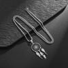 Stainless Steel Tassel Long Dream Catcher Pendant Necklace Fashion Women Retro Bohemian Ethnic Style Lucky Jewelry