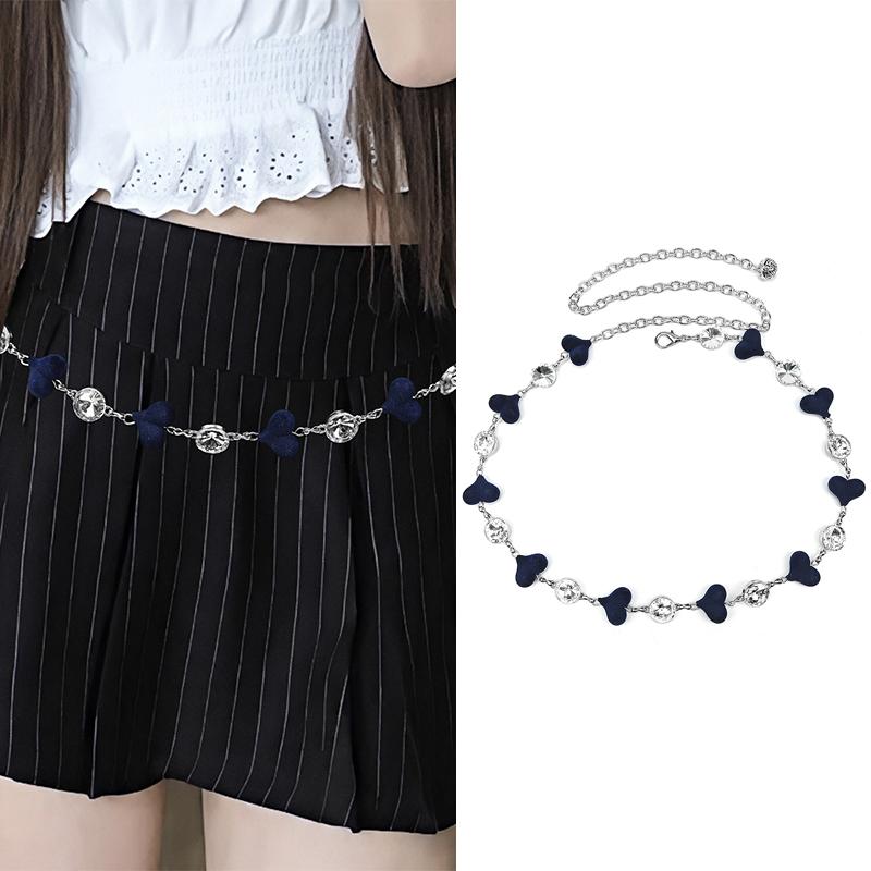 Vintage Adjustable Female Waist Chain Fashion Punk Star Planet Pendant Metal Waist Belt Dress Suit Jeans Waistband Decoration