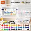 Акриловые маркеры с мягким наконечником True Color - Не растекающиеся, Штабелируемые, Рукописные граффити и Акварельные арт-маркеры для студентов