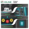 HGLINE 16 линий 4D лазерный уровень нивелир инструмент дисплей мощности автоматический 360℃ горизонтальный и вертикальный перекрестный лазерный станок