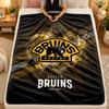 Flannel BlanketBoston Bruins Warm Soft Throw Blanket for Indoor Sofa Bed Living Room Use