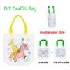 5/10 шт. двухсторонние нетканые граффити-сумки для праздничного подарка на вечеринку, самодельные раскраски, мини-хранилище для покупок с акварельной ручкой TMZ