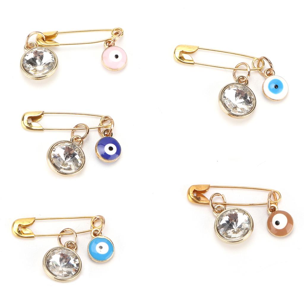 Брошь Турецкие голубые глаза Персонализированная булавка ручной работы для украшения одежды, головных уборов, сумок