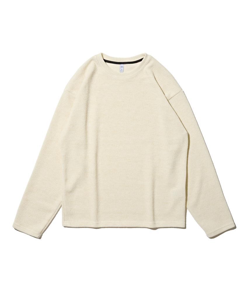OTHERFITS Over Crew Neck Long Sleeve Knit (Ivory)