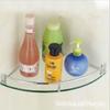 Glass Triangular Single-Layer Corner Bathroom Storage Rack