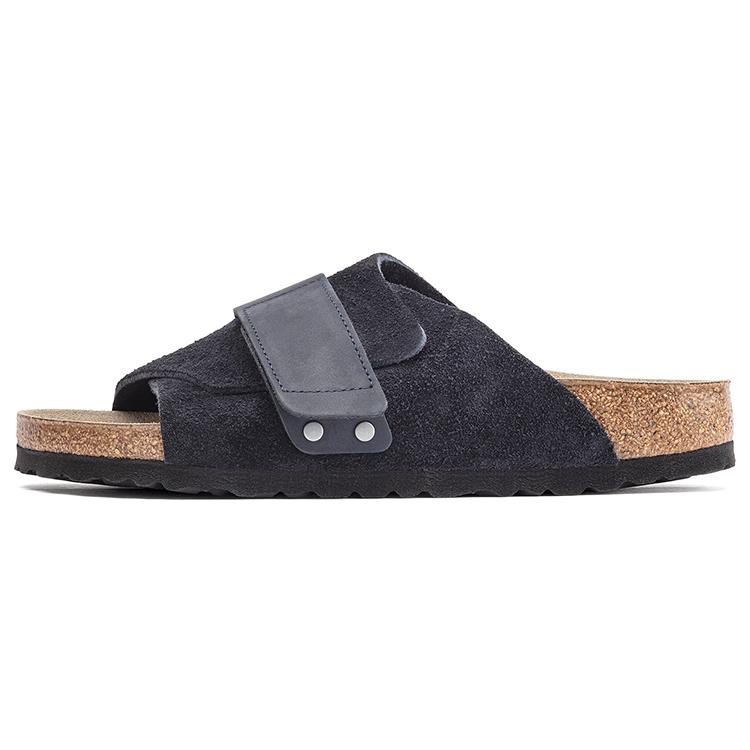 Birkenstock Сандалии Kyoto из нубука и замши узкого кроя 'Midnight Blue' 1020689