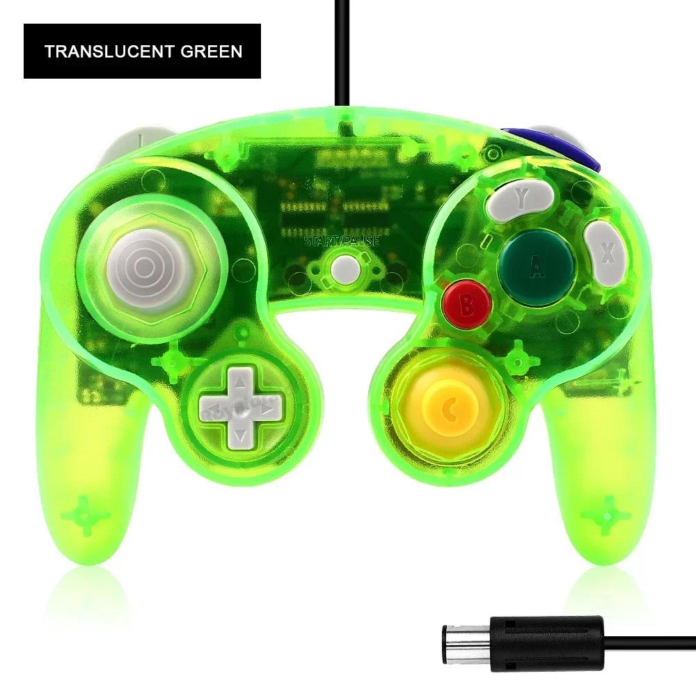 for GameCube NGC Retro Transparent Wired Gamepad Controller Classic Joystick Joypad Game Handle Accessories Dropshipping 1