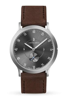 Часы Lilianthal Berlin Brown с маленькой секундной стрелкой, сделано в Германии, L01-209-B002A