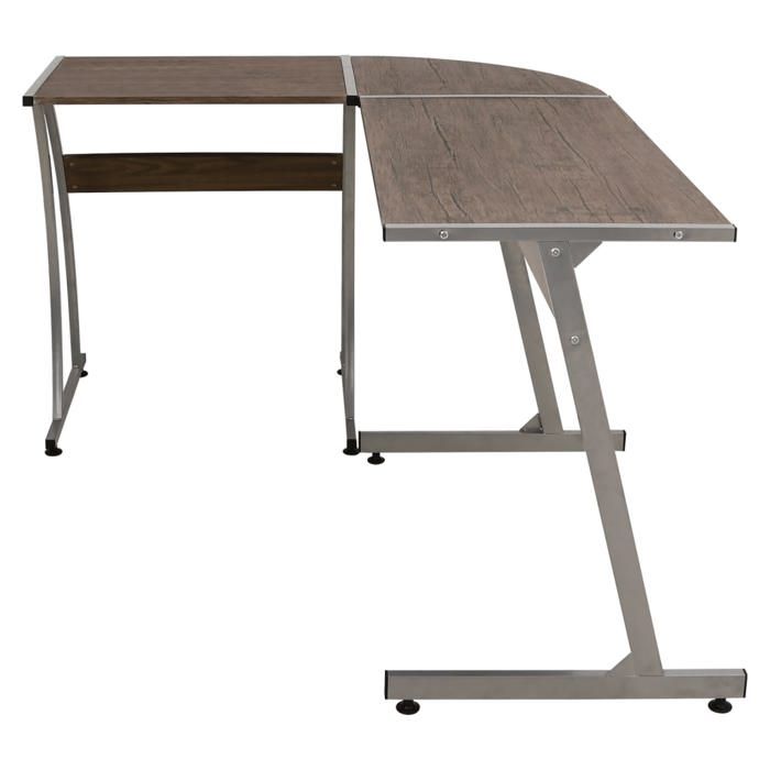 VidaXL Bureau d'angle marron bois d'ingénierie 375955