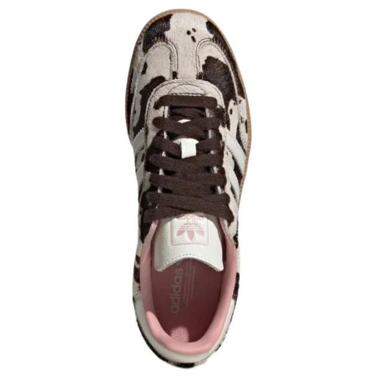 adidas Samba OG Cow Print Женские кроссовки Коричневый Темно-коричневый с оттенком белого JR1256