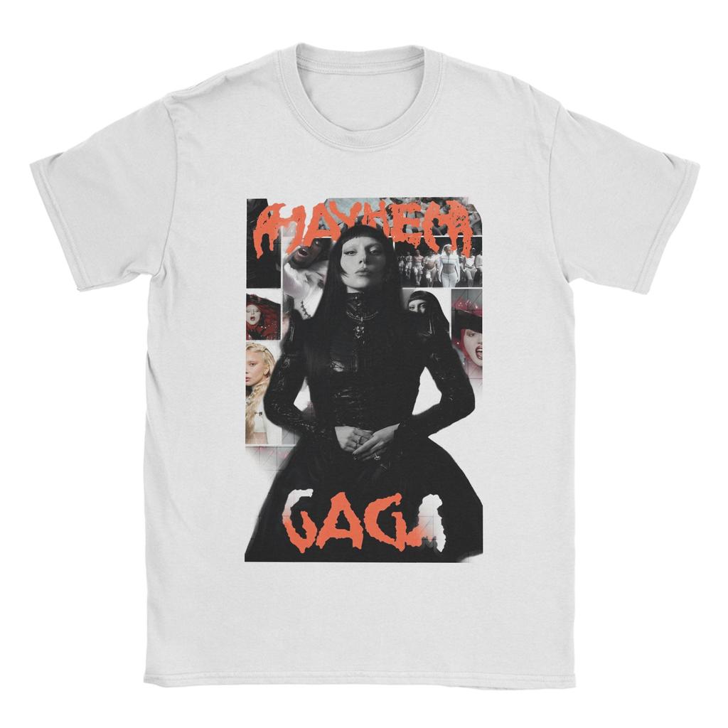 Футболка Lady Gaga для мужчин и женщин, альбом Mayhem, креативные футболки из чистого хлопка, с круглым вырезом, с коротким рукавом, одежда, подарок на день рождения