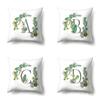 Полиэстеровая наволочка Дом Зеленый Суккулент Наволочка 26 Английских Букв Наволочка для Подушки Чехол для Подушки в Автомобиль