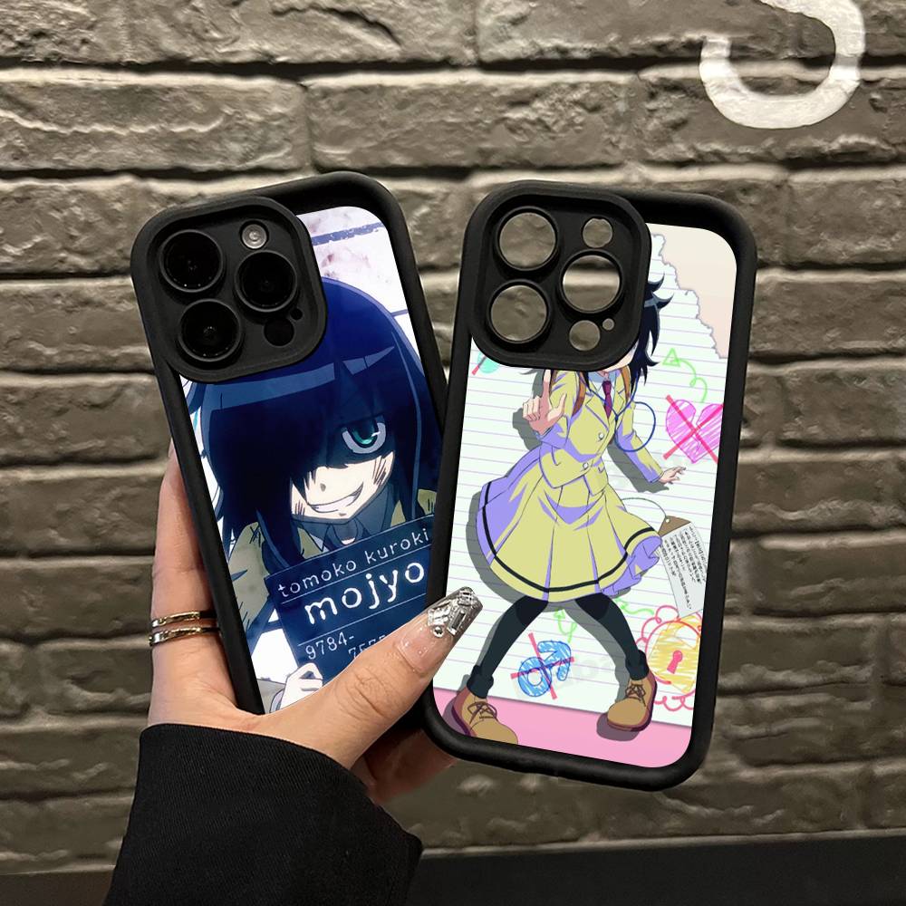 Watamote K-Kuroki T-Tomoko Для IPhone 17 Pro Max 13 16 15 11 12 14 Plus Ударопрочный Мягкий Чехол для Телефона