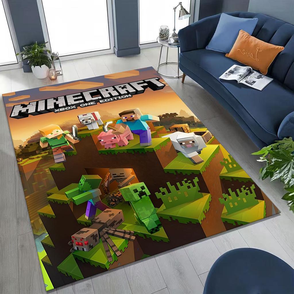Мультяшный 3D ковер-игровое поле S-Sandbox для спальни, гостиной, дивана, домашний коврик для прихожей, большой нескользящий игровой коврик для детей, подарок