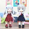 1/12 Набор одежды для кук BJD - Комплект с юбкой в британском стиле для детского сада, Аксессуары для переодевания кукол-малышей (Нет куклы)