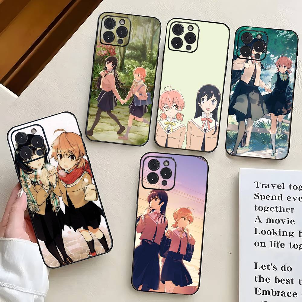 Чехол для телефона Bloom Into You Bilibili Animation для iPhone 17 Air 16 15 14 13 Pro Max 11 12 Черный силиконовый чехол