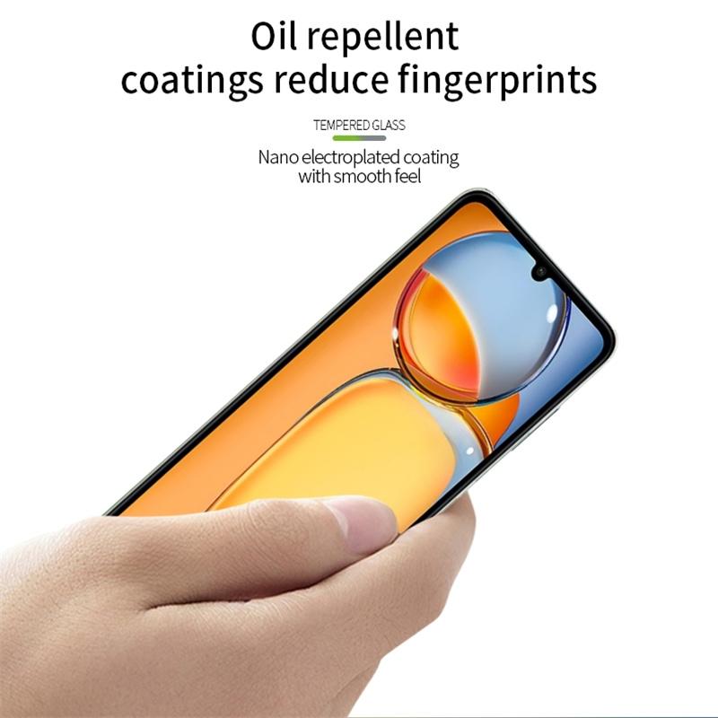 PINWUYO JK 3D Изогнутая Закаленная Пленка-2 для Xiaomi Redmi 13C 4G/13C 5G/13R 5G/Poco M6 5G/Poco C65 4G Защитная Пленка для Экрана с Защитой от Отпечатков Пальцев