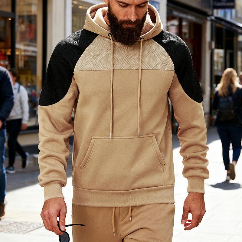 Men's Loose Fit Hoodie with Pattern for Outdoor Casual Wear and Commuting