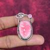 Pink Thulite & Rose Quartz Jewelry, 925 Solid Sterling Silver Pendant Handmade Gemstone Jewelry, Gifts For Wife Brand New Pendant Jewelry