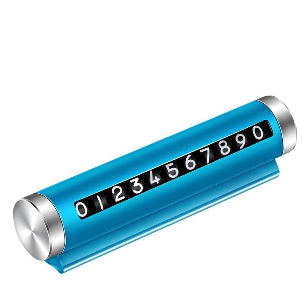 Металлическая автомобильная временная парковочная карта Алюминиевые автоаксессуары Высококачественная табличка с номером телефона