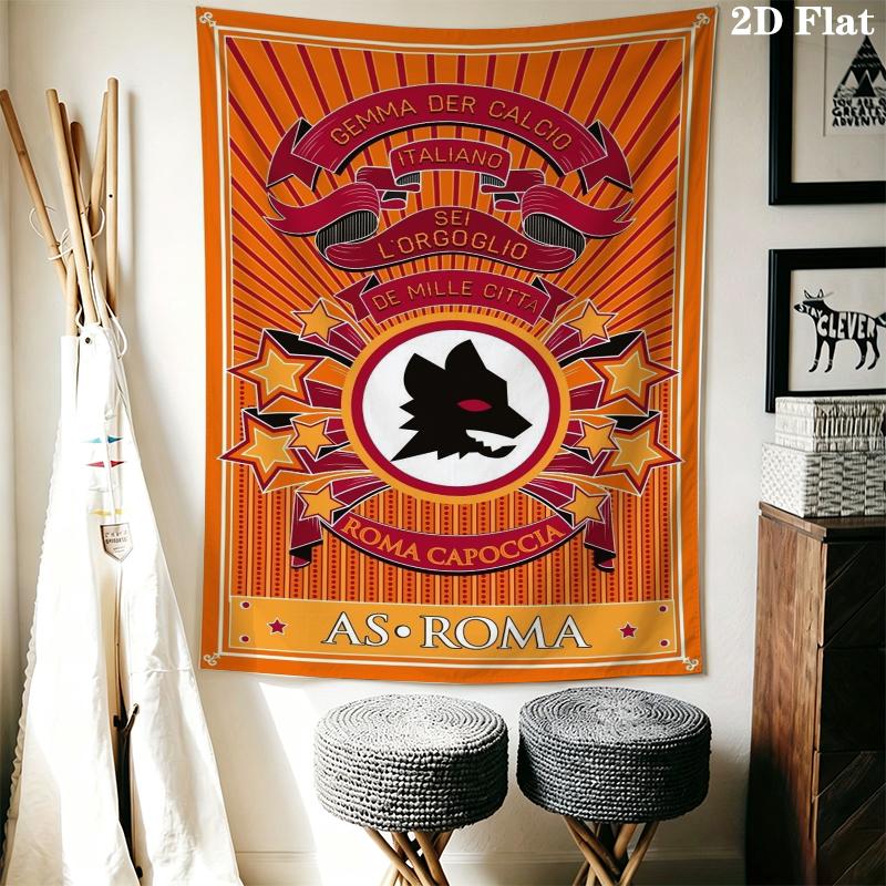 A.S Roma.S Roma Wall Tapestry Aesthetic Wall Hanging Printed Fabric Blanket Decorative Tapestries for Bedroom Living Room Home Decor