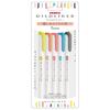 Mildliner Highlighters, Gentle Colors Set, Pack of 5, Soft Pastel Shades