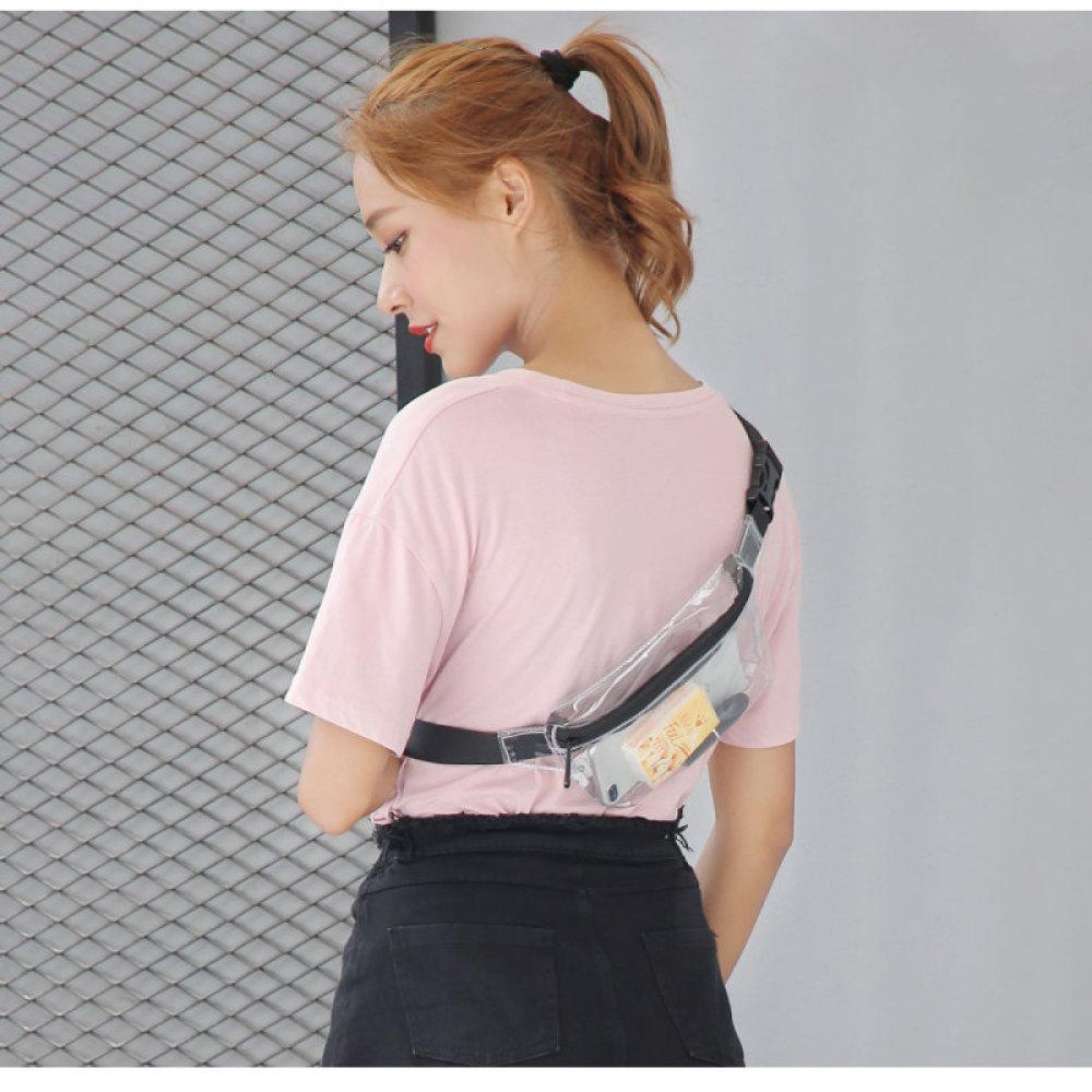 TINYAT Поясная сумка, женская поясная сумка для денег, телефона, прозрачная женская поясная сумка из ПВХ, поясная сумка, прозрачная сумка-банан для девочек