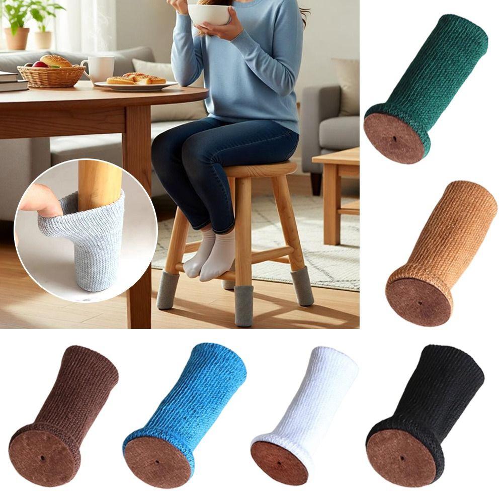 4pcs High Elastic Chair Leg Socks Anti-slip Furniture Pads  Furniture Protection