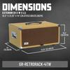 GATOR Rack Case Vintage Amp Style Retro Rack Series 4U Tweed GR-RETRORACK-4TW (В комплект входят крепежные винты/шайбы.) []