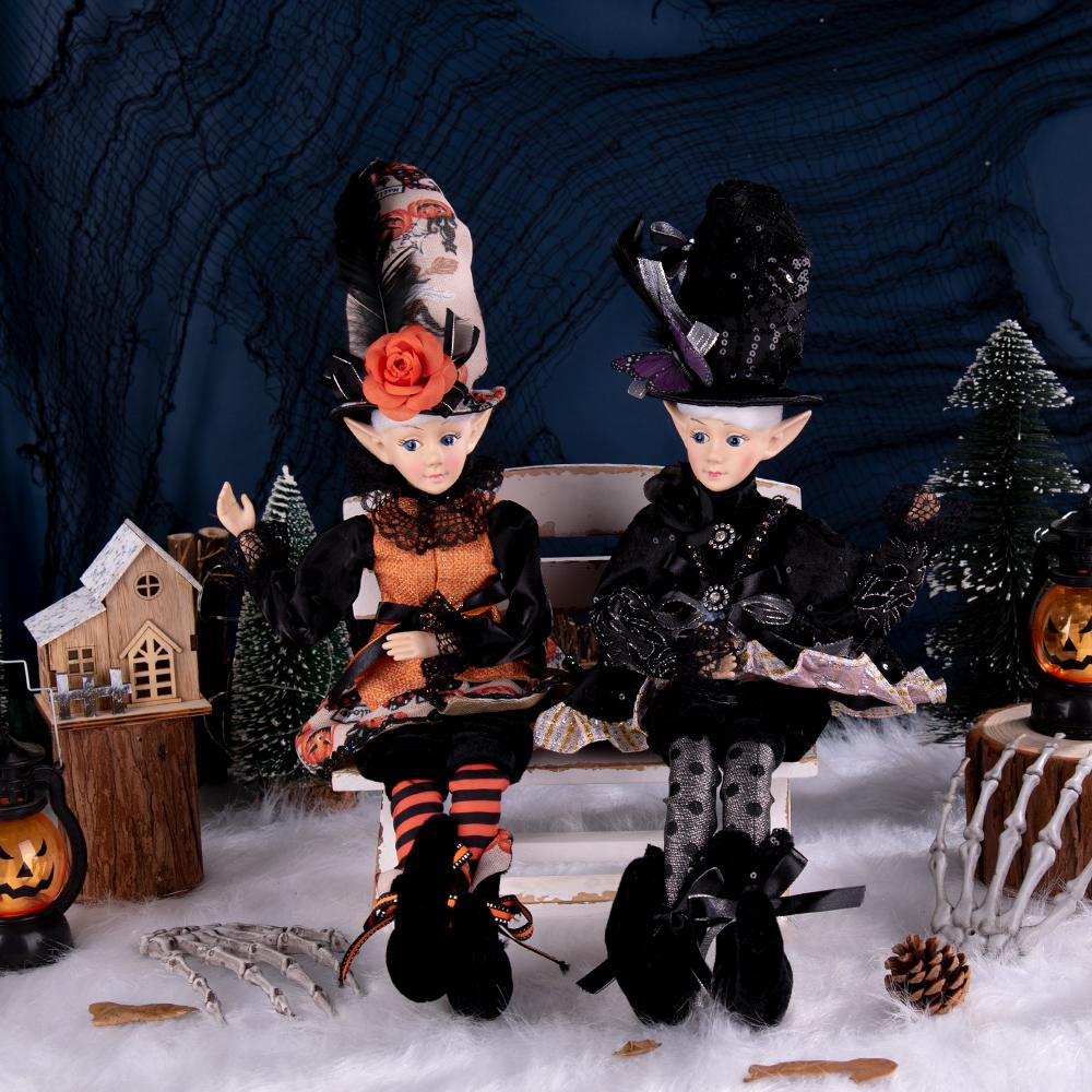 Новые подвесные игрушки-эльфы ручной работы, рождественские куклы, плюшевые украшения на елку, подарки на Хэллоуин, украшения на год