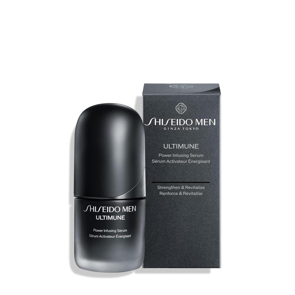 Shiseido Men Сыворотка для мужчин Ultimune Power Infusing 30 мл Основной продукт Разработана для кожи Высокоэффективный антивозрастной уход Цитрусовый бамбуковый зеленый аромат