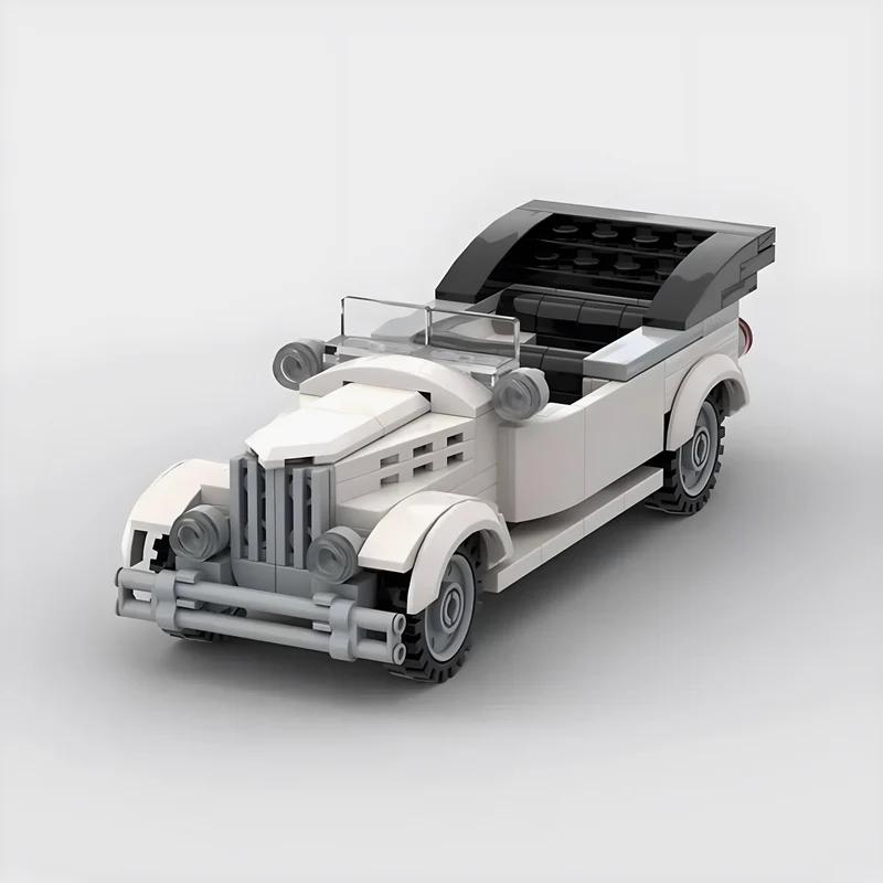 MOC convertible supercar vintage car model children's puzzle handmade creative small particle building block toy set gift