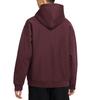 Nike Мужская толстовка с капюшоном Solo Swoosh из флиса, цвет Burgundy Crush White, артикул HV1083-652