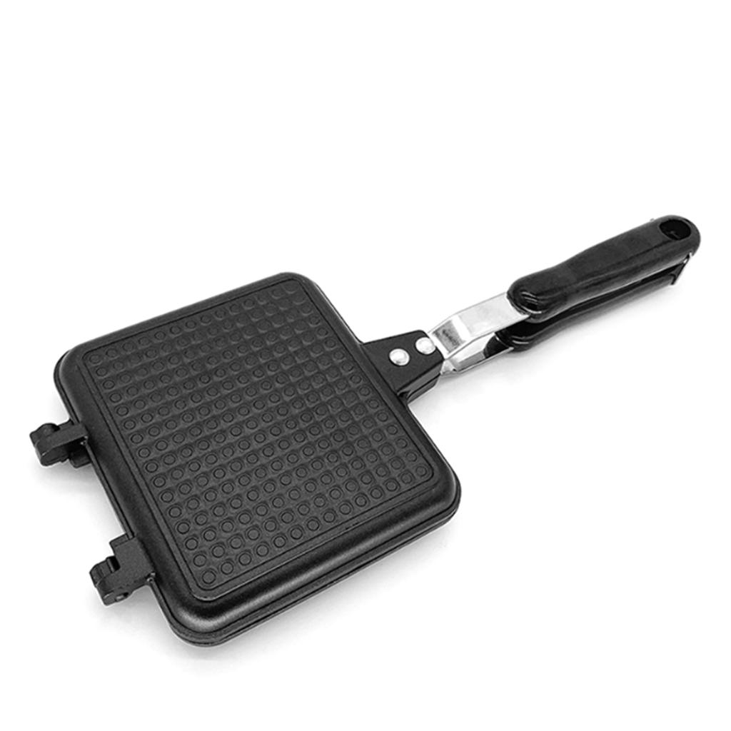 Aluminum Double-sided Non-stick Sandwich Maker Bread Toasted Frying Pan Breakfast Making