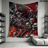 Dark Gothic Skull Tapestry Tapestry Background Cloth Wallmounted Work Of Art Soft Christmas Gift