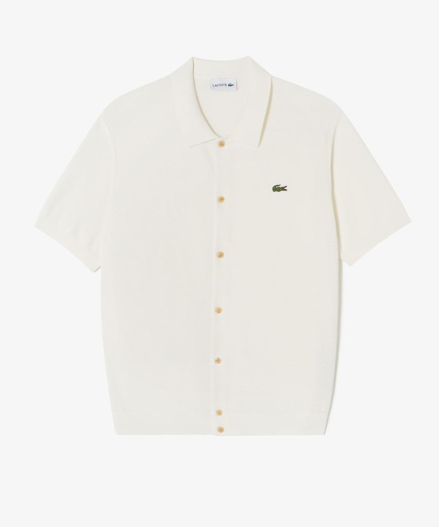 Мужской кардиган с коротким рукавом и фестонным краем Lacoste Ah457E-56G Xfj