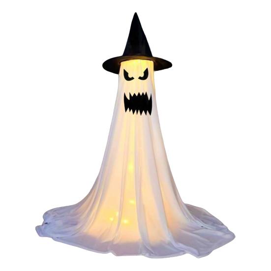Halloween Ghost Decoration with LED Light Large White Scary Light Up Ghost