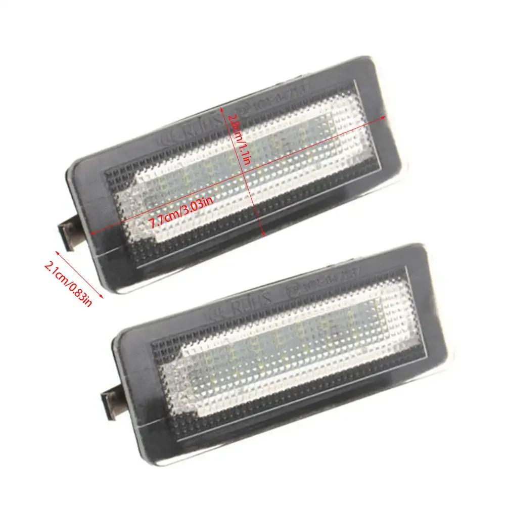2x 18 SMD CANBUS белый светодиодный фонарь подсветки номерного знака для Benz Smart Fortwo 451 Coupe 2007-15 DC12V 6000K 7.7cm