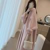 Over-the-Knee Long Length Lazy Style Knitted Cardigan for Autumn Winter Loose Thickened High-End Knitted Outer Wear