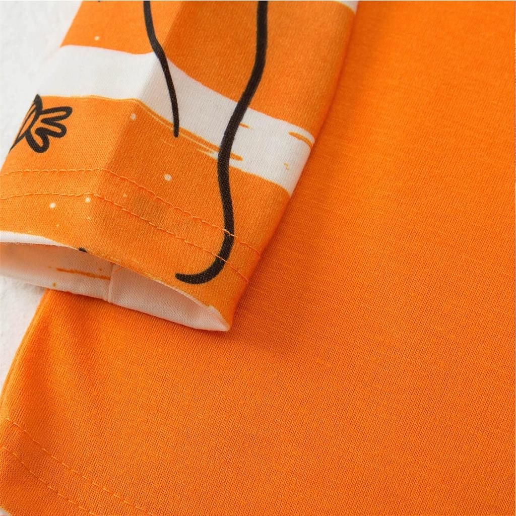 Halloween Print Cute Family Matching Sets Pajamas, Loungewear Outfits,Family Matching Long Sleeve Tops Pants Set