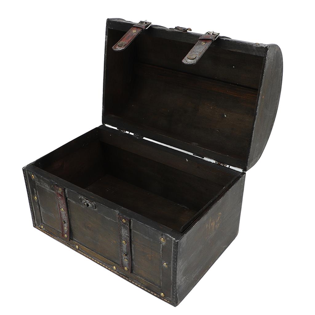 Wooden Jewelry Box European Large Vintage Wooden Jewelry Storage Box Cafe Wine Cabinet Window