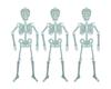 Glowing Skeleton Doll 30cm Set of 3 Luminous Skeleton Toy Party Room Car Interior Decoration Horror Figure