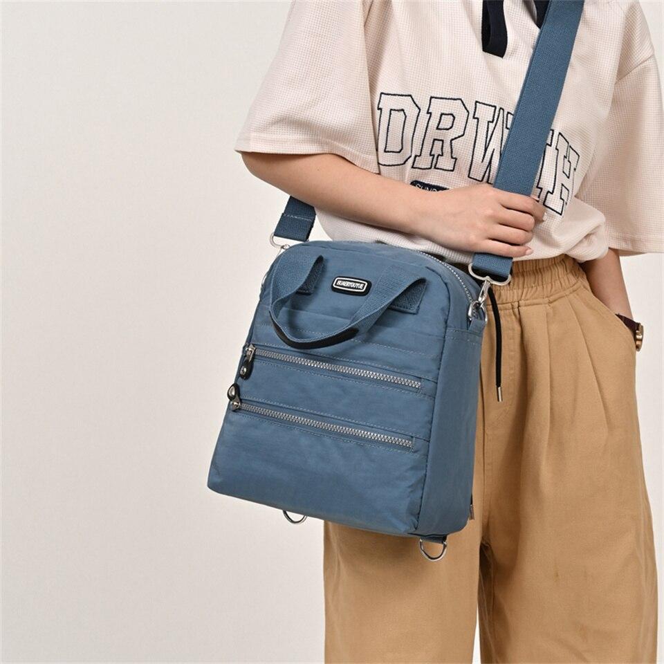 Модный водонепроницаемый нейлоновый рюкзак, женский повседневный рюкзак, сумка на плечо, нейлоновая школьная сумка большой вместимости, рюкзак