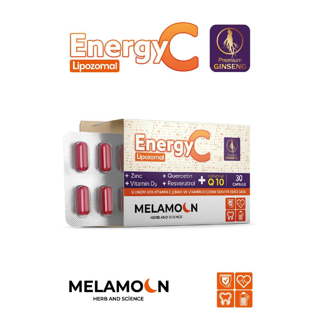 Липосомальная добавка Energy C, содержащая витамин C и коэнзим Q10 - 30 Капсул