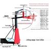 TLXT Mobile Adjustable Basketball Hoop