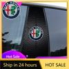 Car Stickers For Alfa Romeo Car Stickers B-Pillar Center Column Decoration Cover Decals Auto Accessorie For Alfa Romeo 4C 159 16