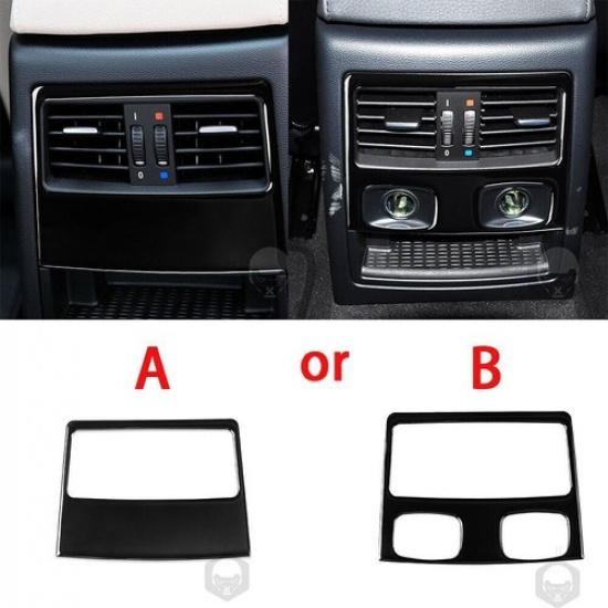 For 3 Series E90 E92 05-12 Interior Rear Air Vent Outlet Cover Piano Black Trim