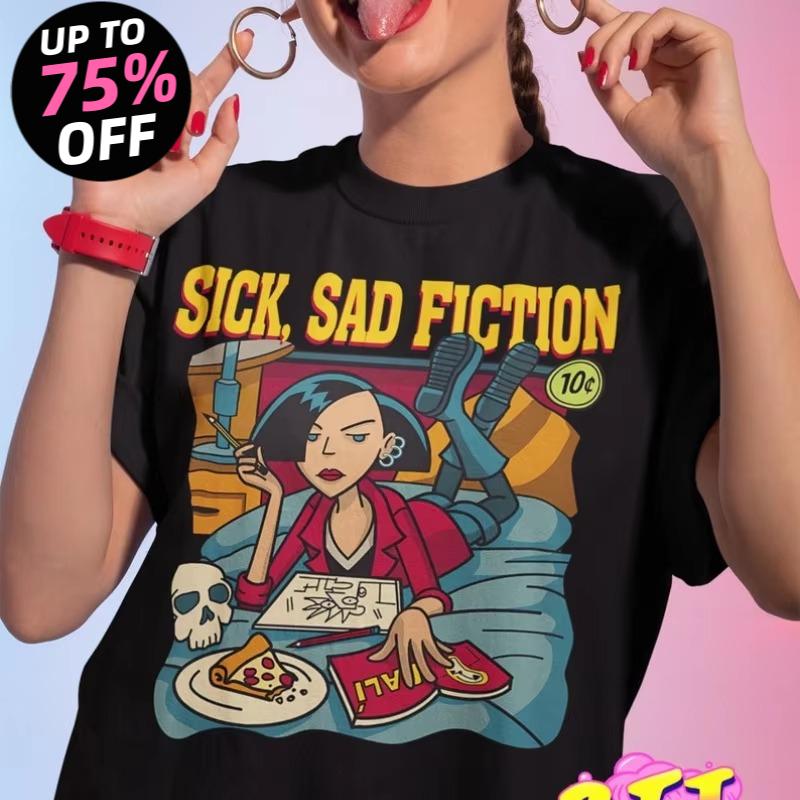 Camisa Sick Sad World Camisa Daria Lane Sick Sad Fiction  Camiseta clásica Jane Lane Camisa Jane Lane Camisa Pulp Fiction