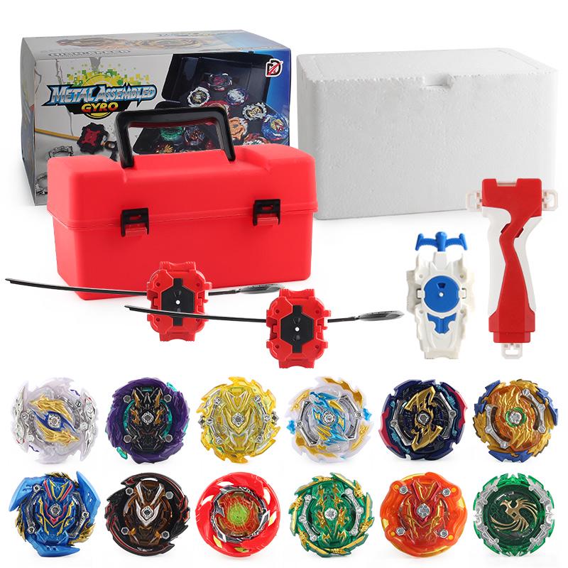 12 гироскопов Gt Beyblade Burst Set W Grip Launcher Портативный ящик для хранения Чехол Верх